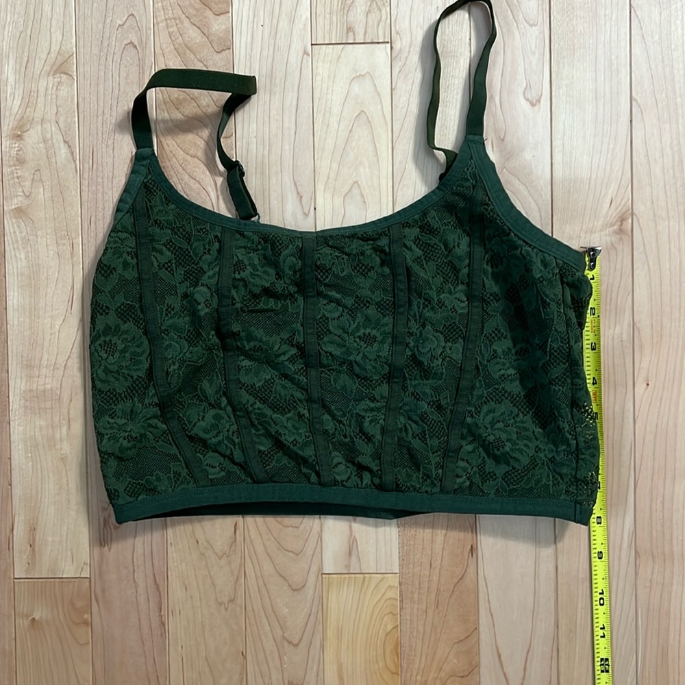 Lace crop top tank